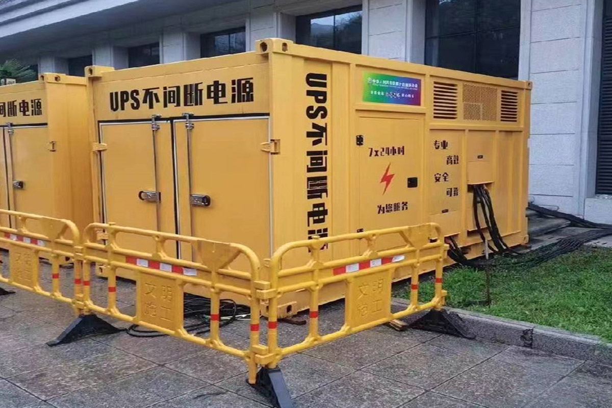 南通发电机租赁施工现场